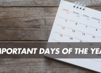 Important Days of the Year: Month-Wise Observance List Important Days of the Year