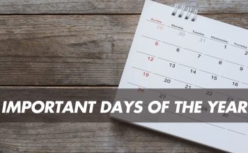 Important Days of the Year: Month-Wise Observance List Important Days of the Year