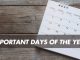 Important Days of the Year: Month-Wise Observance List Important Days of the Year